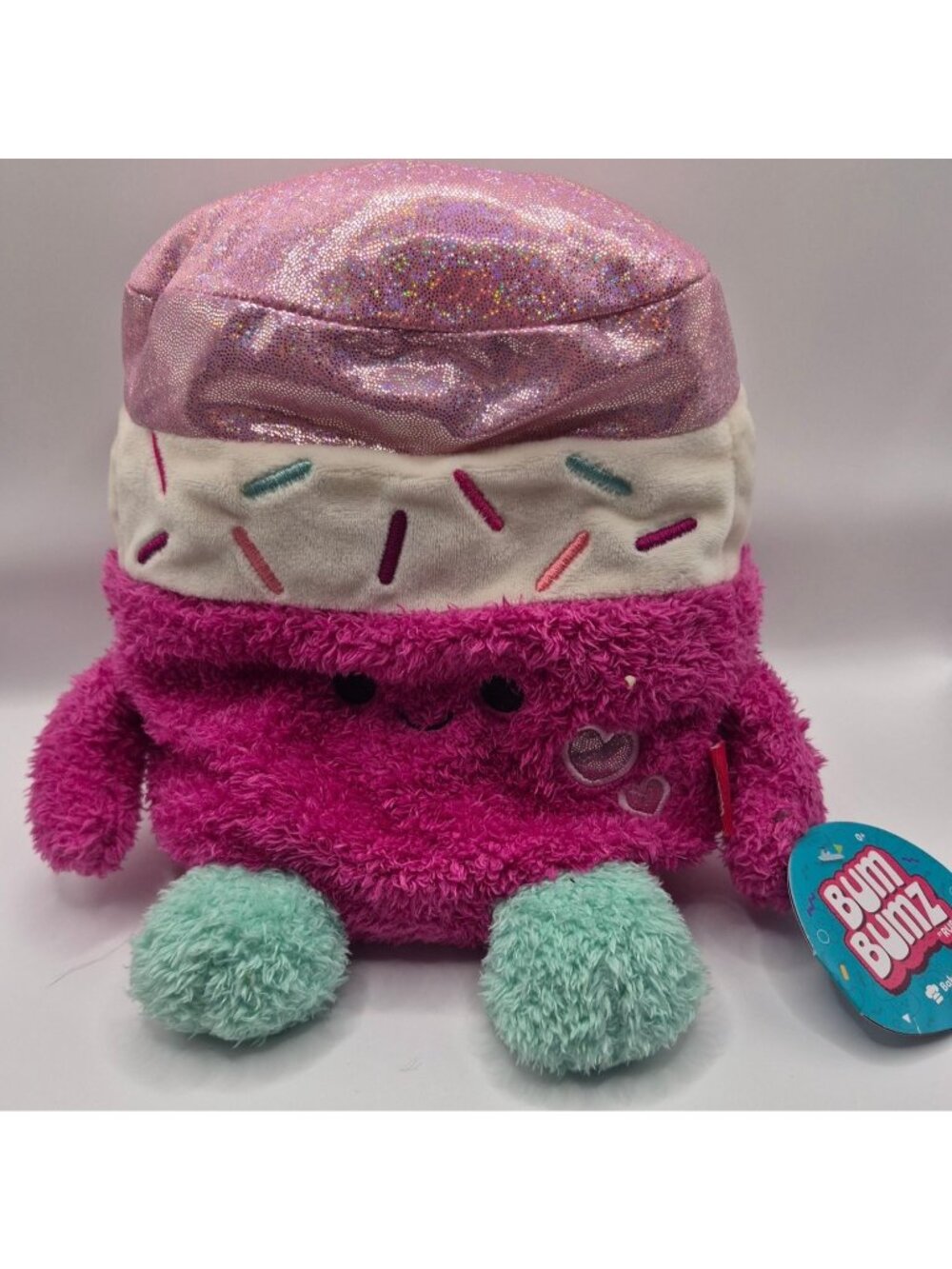 NWT Bum Bumz BakerBumz Sprinkle Plush Toy Pink & Mint 8" By Russ